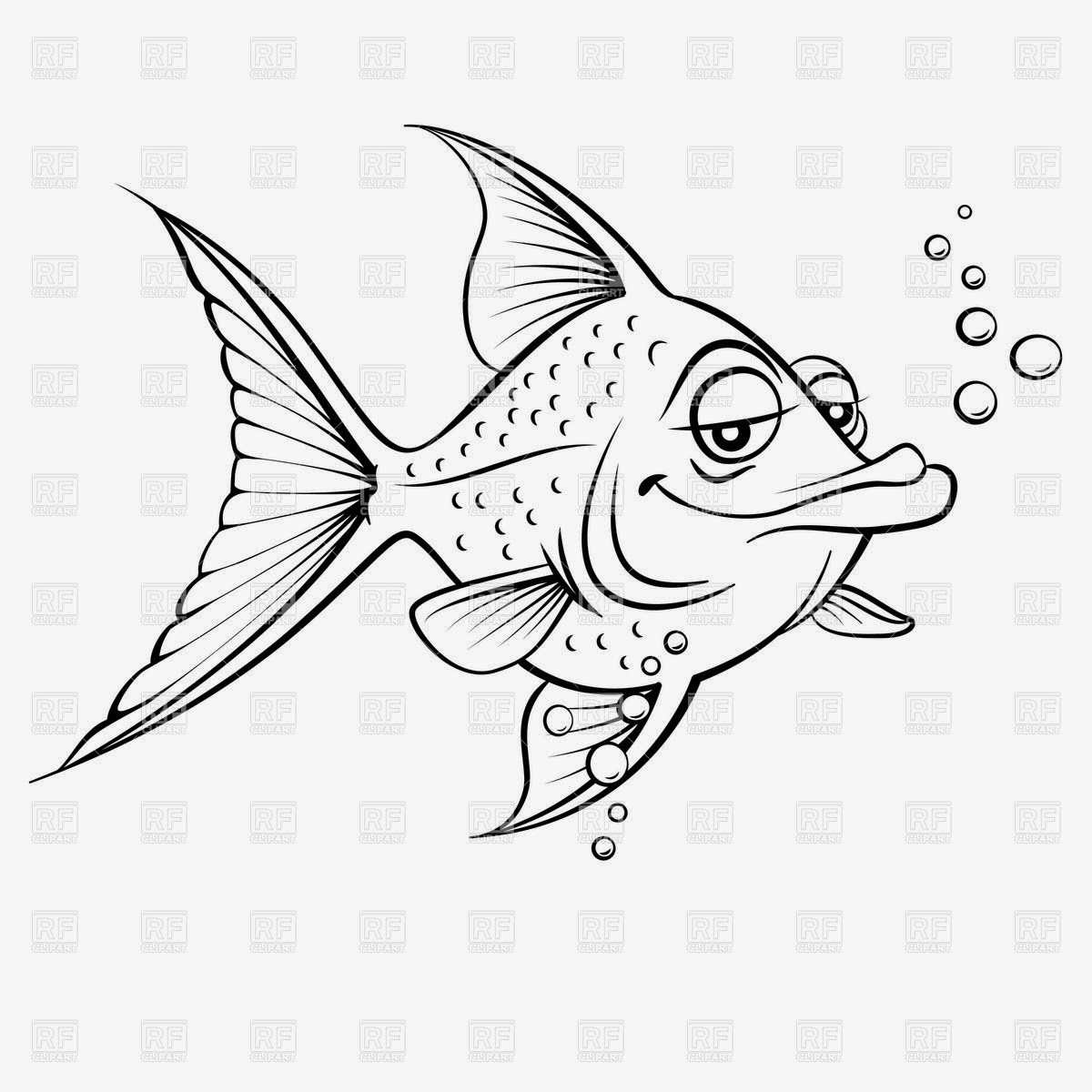 Funny Cartoon Fish