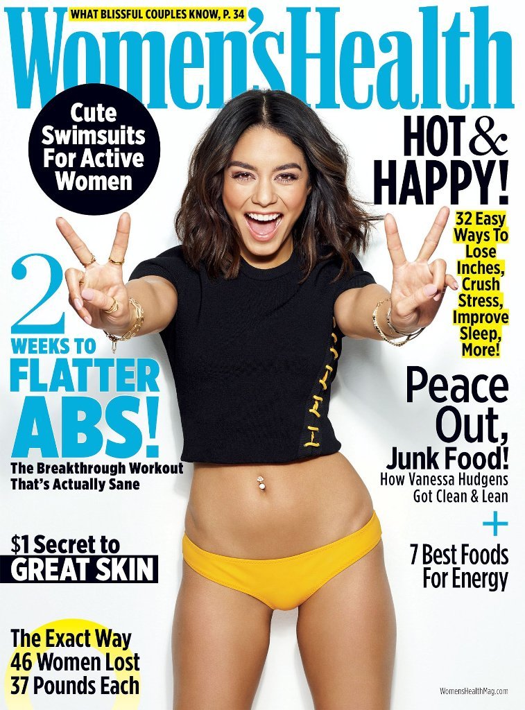 Vanessa Hudgens photoshoot Women’s Health Magazine May 2017 cover issue