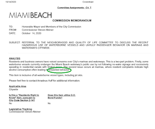 Miami Beach Unwanted Behavior