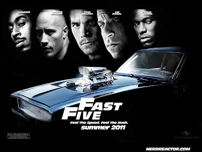 fast five daha hızlı ve öfkeli fragmanının afişi