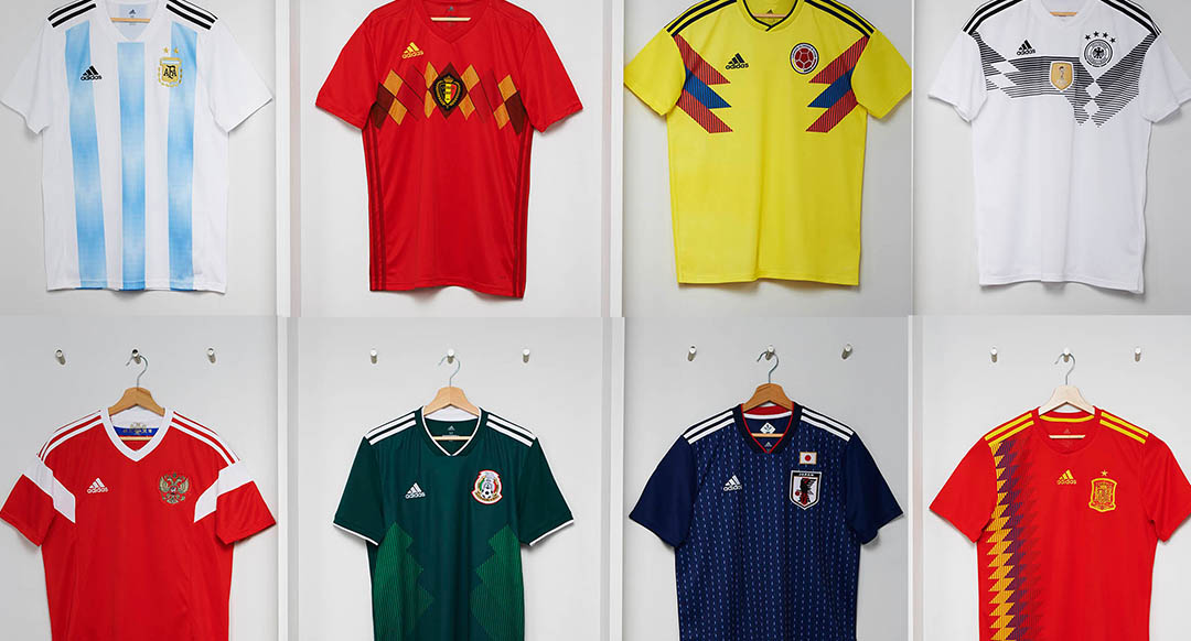 Adidas Argentina, Belgium, Colombia, Germany, Mexico, Russia & Spain