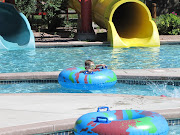 They have a lazy river area. They have two water slides. (water park )