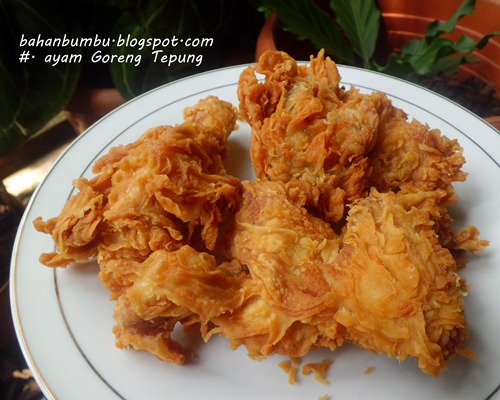 Resep Ayam Goreng Tepung Garing Dan Renyah Ala KFC  Bahan 