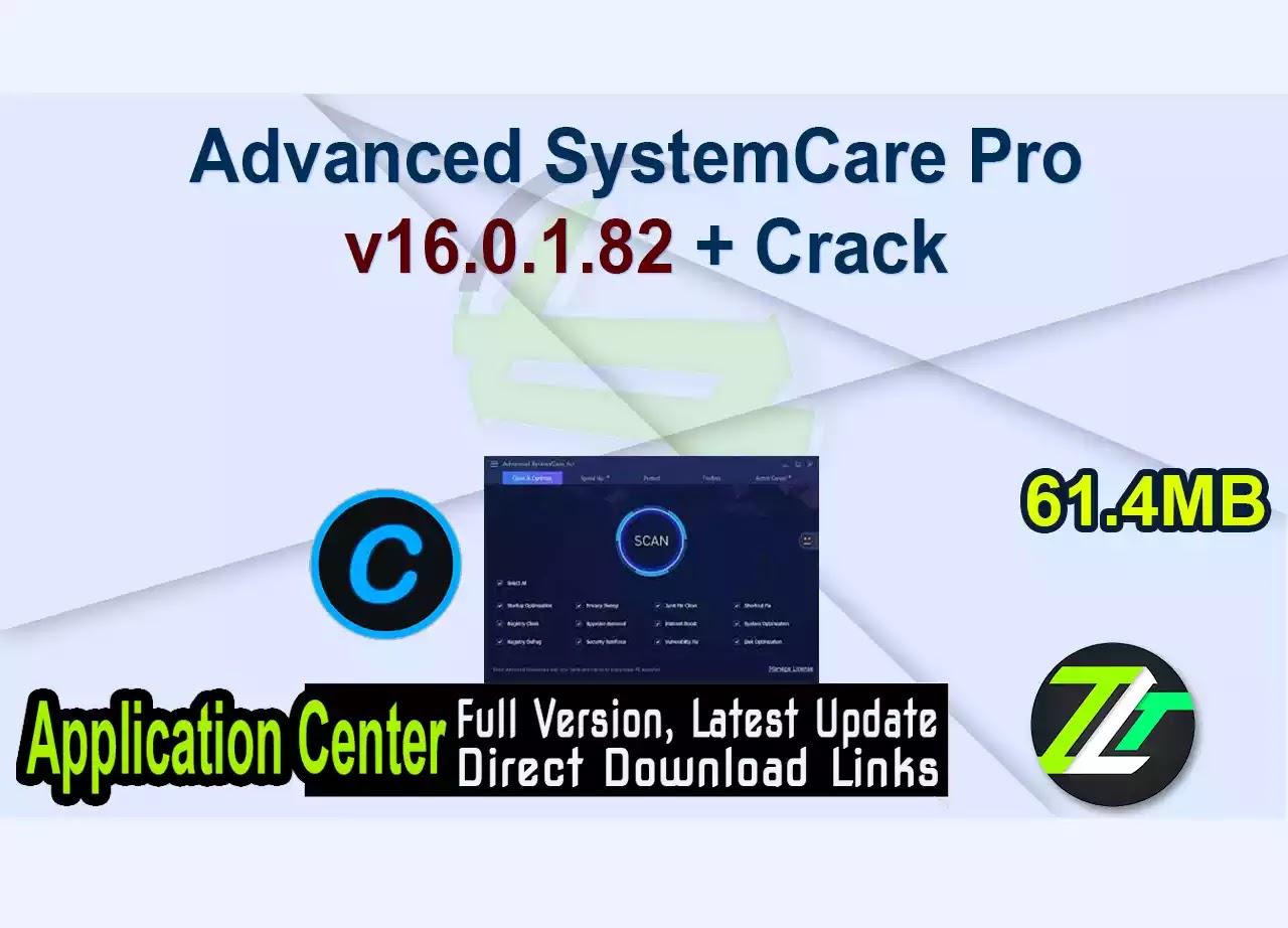 Advanced SystemCare Pro v16.0.1.82 + Crack