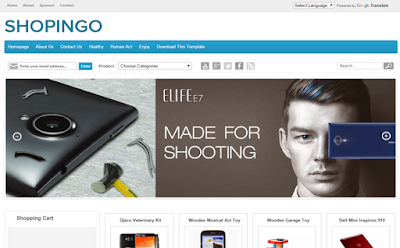 Shopingo - Template Blog Toko Online