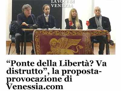 L'incontro di Venezia.com e la provocazione di demolire il Ponte della Libertà