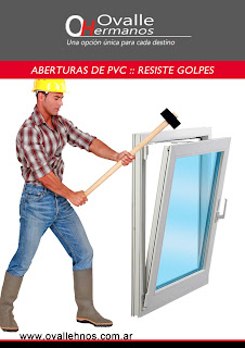 abertura de PVC resistente a golpes