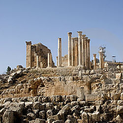 Jerash ruins show artistic influence of Christians, Muslims