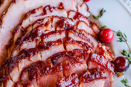 Oven-Roasted Cranberry-Dijon Glazed Ham