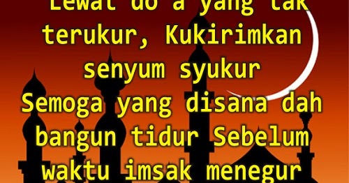 Kata Kata Ucapan Indah Sahur Lucu Gokil Romantis