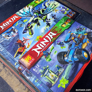 Cajas de Lele Ninja imitando a Lego Ninjago