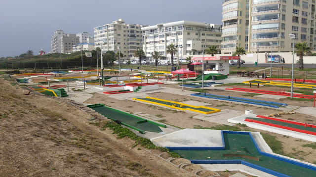 The Putt-Putt miniature golf course in Three Anchor Bay in Moullie Point / Sea Point, Cape Town, South Africa. Photo by PJ Goedhals