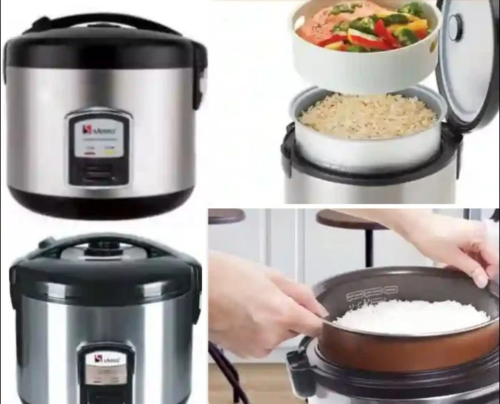 Saisho S-406 Rice Cooker: Portable 1.8Litre Food Steamer with Easy-Touch Control and Cooking Indicator Lights