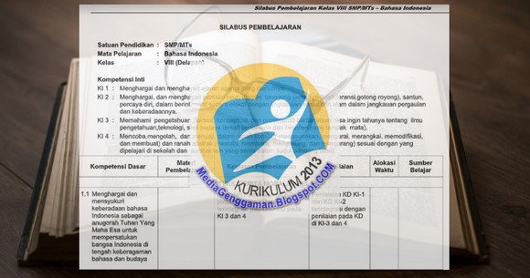 Silabus Bahasa Indonesia SMP Kelas 8 K13 Kurikulum 2013