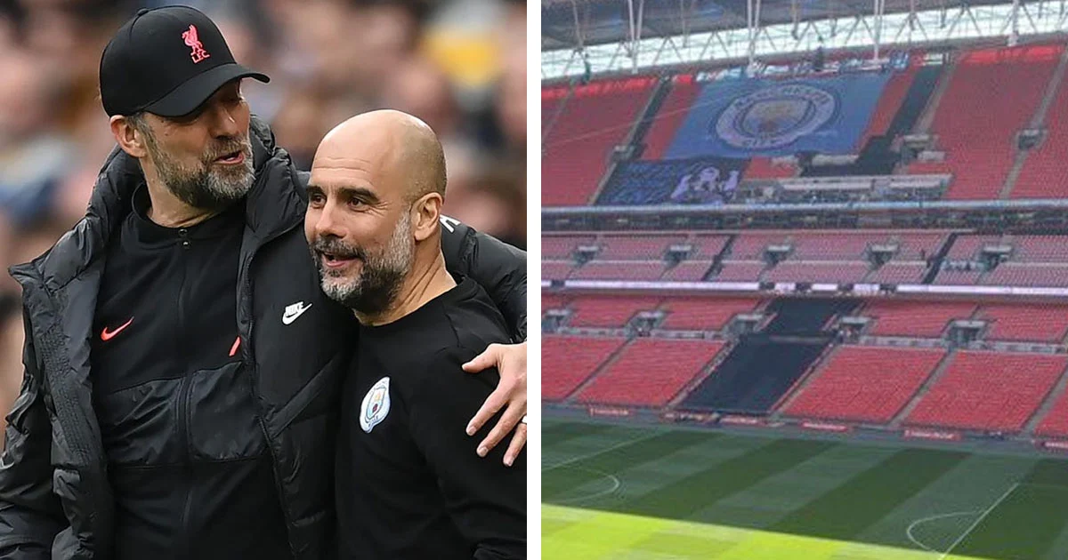 Man City reportedly used banners to cover empty stands after failing to sell enough tickets