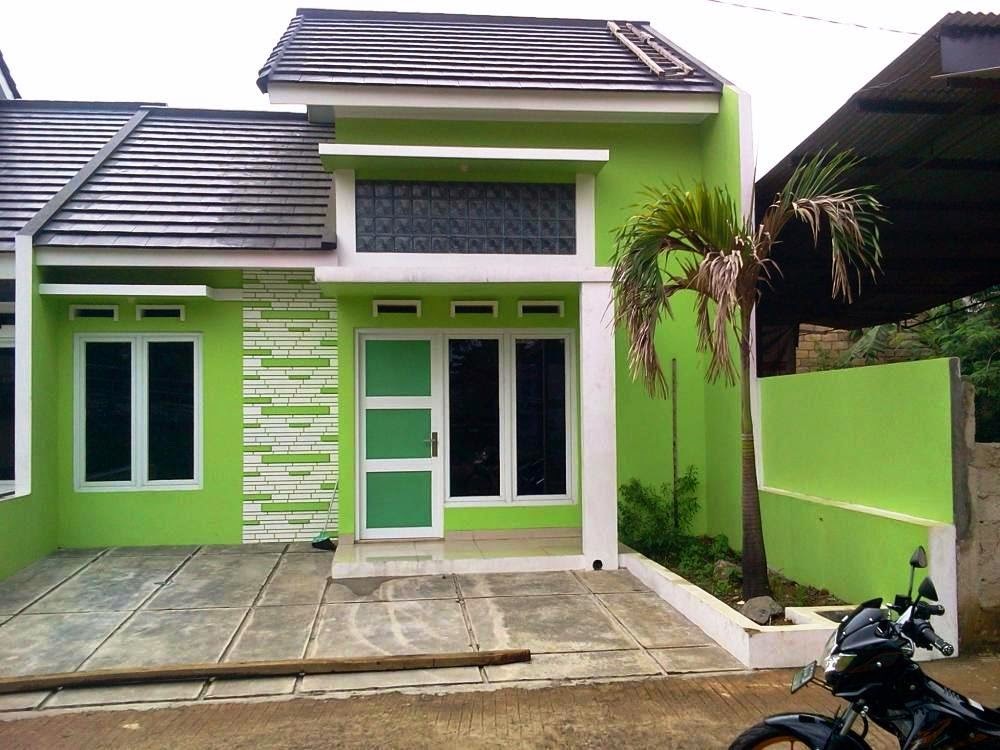 Contoh Cat  Luar Warna Hijau  Rumah  Minimalis 