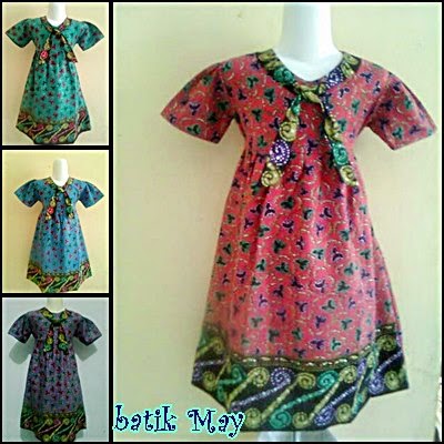 Kumpulan Model  Baju  Batik  Modern Untuk  Anak  Perempuan 