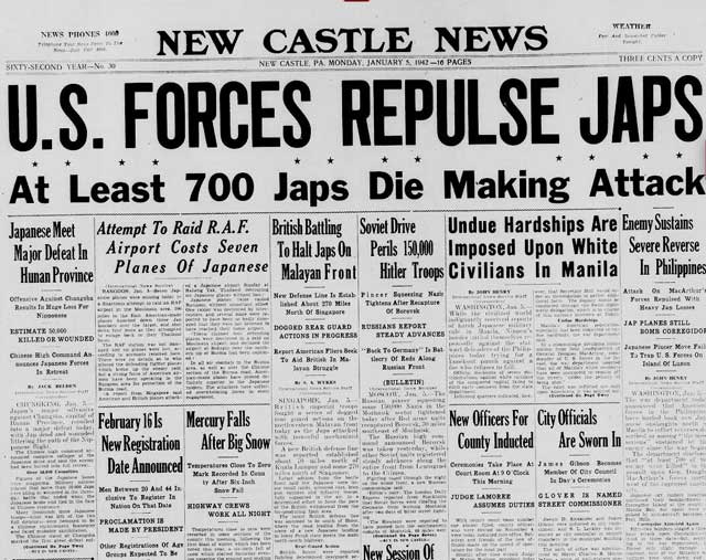 New Castle News, 5 January 1942 worldwartwo.filminspector.com