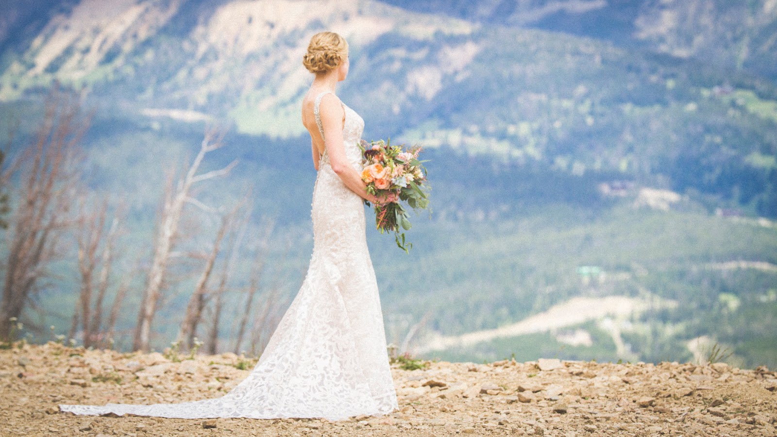 Montana Wedding / Eye in the Sky Photography / Big Sky Resort / Flowers: Katalin Green / Dress: Allure Bridals