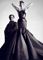 Azzedine Alaia as McQueen's reference for Neptune