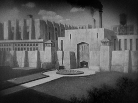 Cedric Gibbons set design - The Big House (1930)