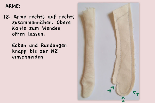 Stoffpuppe, rag doll, free tutorial, Nähanleitung, Schnittmuster, Geburtstagsgeschenk, Ballerina, 