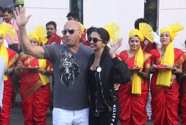 Deepika Padukone and Vin Diesel