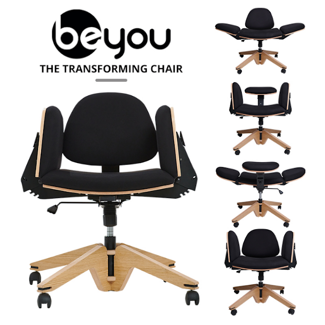 beyou - the transforming chair with 10+ ways you can sit