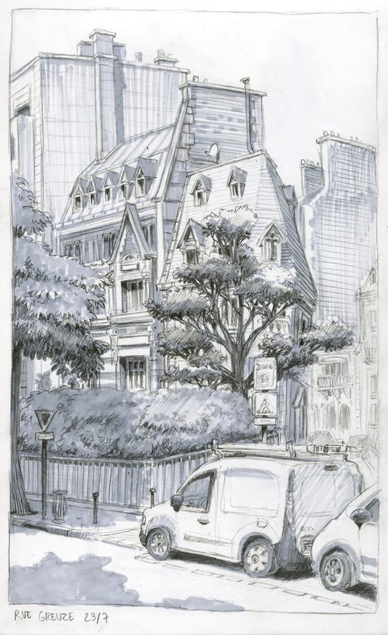 10-Old-Paris-marker-pencil-sketch-Nicolas-Weis-www-designstack-co