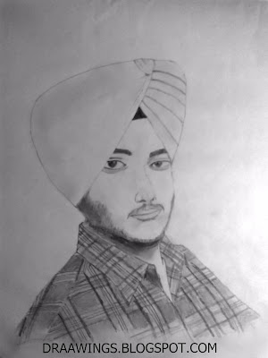 Maninder Pal Singh Self Sketch