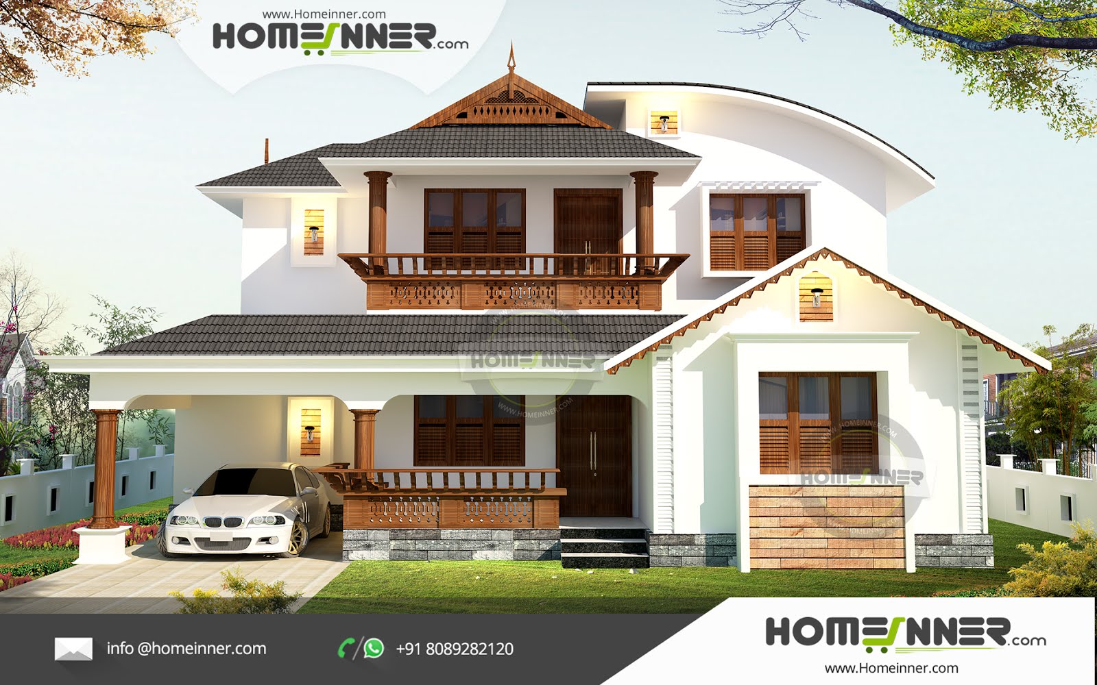 Kerala Style Duplex House Plans Traditional Home Design In 1709