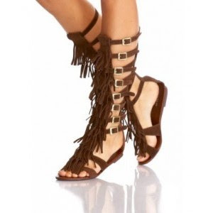 As a short girl, I wear my knee high gladiator sandals whenever I can ...