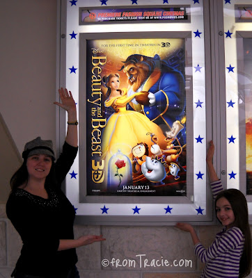 Beauty and the Beast in 3D movie poster