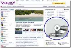 YAHOO! FRANCEの日産の広告