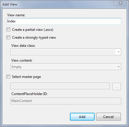 Add View