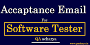 Job offer Acceptance Email for Software Testing With Sample letter