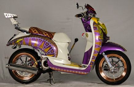  Gambar modifikasi scoopy airbrush thailook velg jari jari 