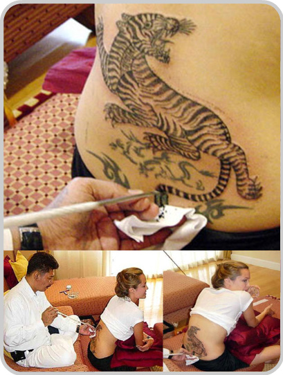 Angelina Jolie tattoos Bengal Tiger Tattoo1 Usmc Bulldog Tattoo Designs