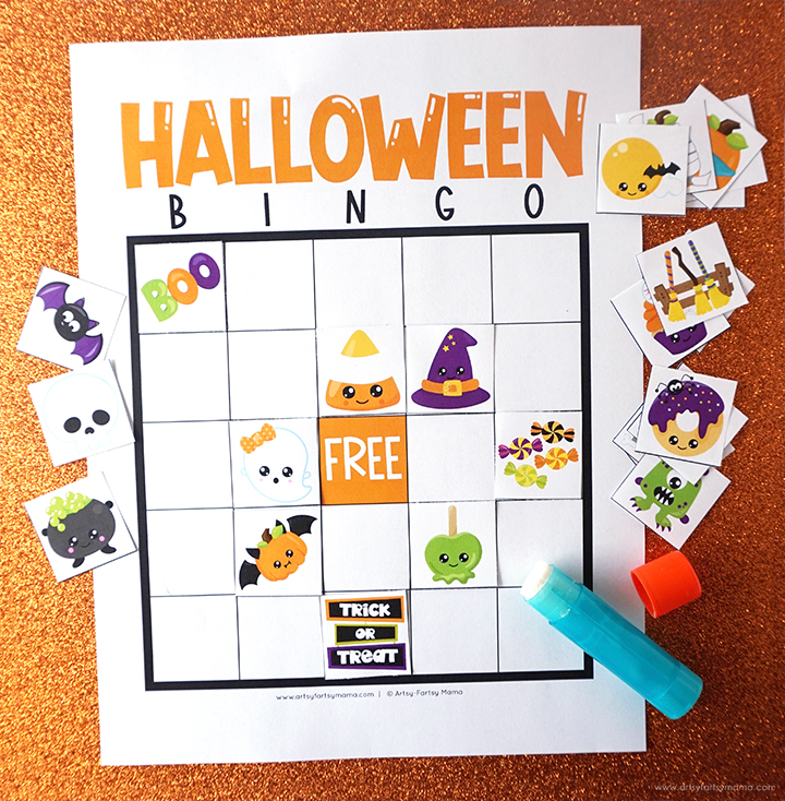 Free Printable Halloween Bingo Blank Set