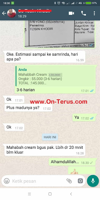 Obat Oles Mahabbah Cream Feat Madu Kuat Ereksi Super Tonik Pria Tahan Lama Puaskan Istri