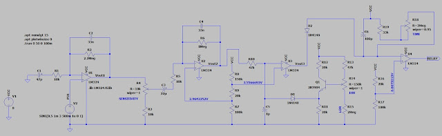 PIR sensor LTspice simulation