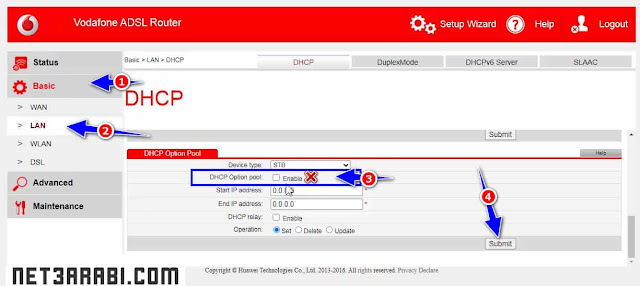 تحويل راوتر فودافون hg532e الى Access Point