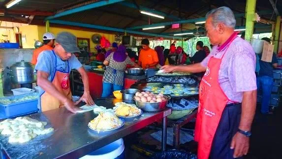 Roti Canai Kayu Arang Melaka