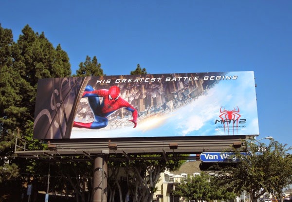 Amazing Spider-man 2 movie billboard