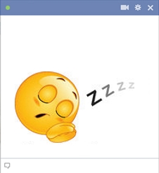 Sleeping emoticon