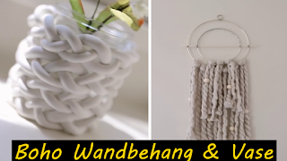 Boho Wandbehang DIY, Boho Vase