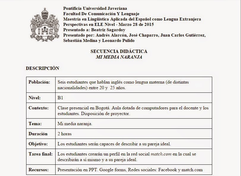  Documento para el Profesor