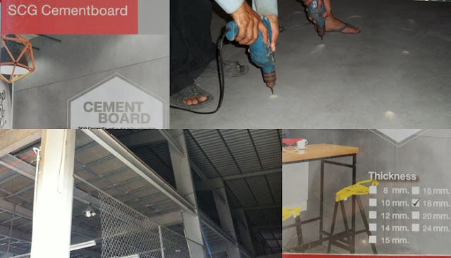 thi công tấm SCG Cement board Thái Lan
