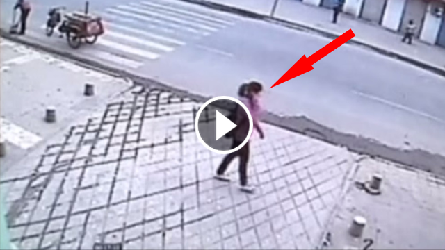 This Girl In China Was Walking Down The Street, Then She Suddenly Vanished! OMG She Was Swallowed By Pavement! This Is Horrifying!