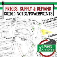 Think Like an Economist Guided Notes & PowerPoint Economic Systems Guided Notes & PowerPoint Free Enterprise in the U.S. Guided Notes & PowerPoint Demand Guided Notes & PowerPoint Supply Guided Notes & PowerPoint Prices, Supply, Demand Guided Notes & PowerPoint Market Structures Guided Notes & PowerPoint Business Organizations Guided Notes & PowerPoint Labor Guided Notes & PowerPoint Money, Money, Money, Finance and Banking Coming SOON Economic Performance Coming SOON Government and the Economy Coming SOON Global Economy Coming SOON Personal Finance: Budgeting and Money, Credit, Buying a Car, Getting Insurance, Paying for College, Applying for a Job, Getting Your Own Home, Paying and Filing Taxes Guided Notes & PowerPoint